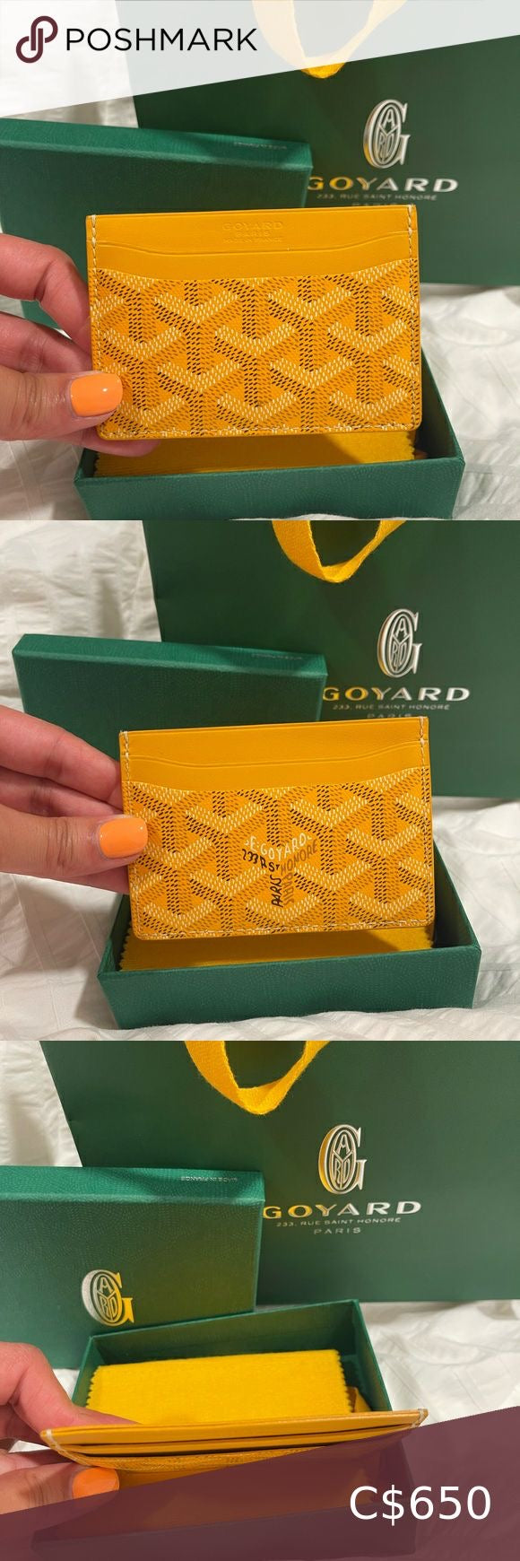 Goyard ბარათის საფულე