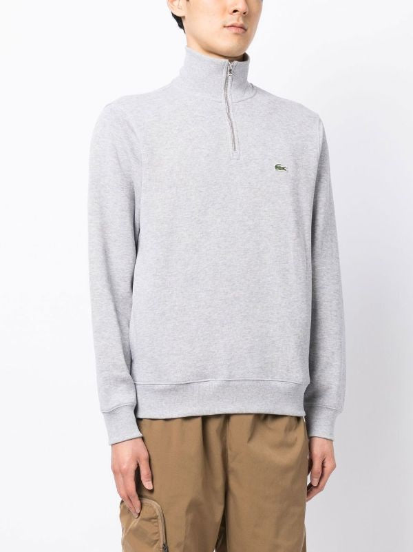 Lacoste halfzip ნაცრისფერი