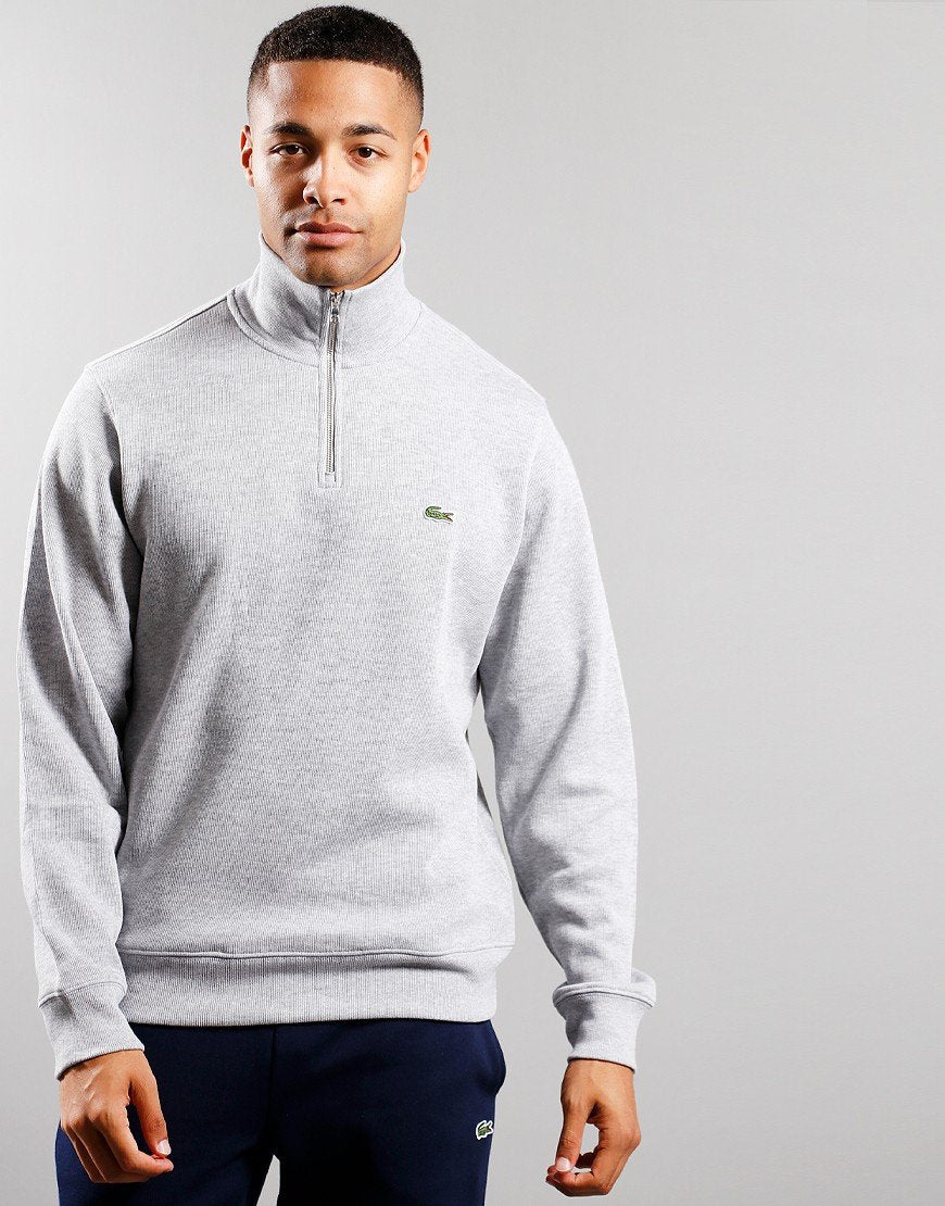 Lacoste halfzip ნაცრისფერი