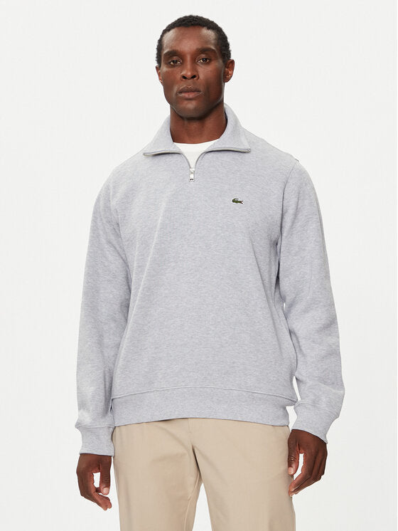 Lacoste halfzip ნაცრისფერი