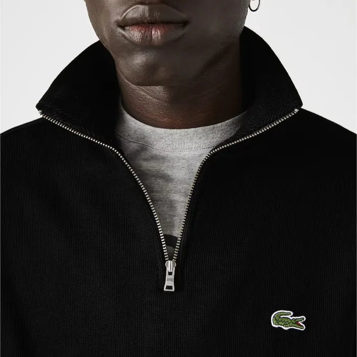 Lacoste halfzip შავი